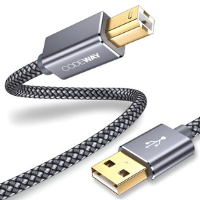 코드웨이 USB AB 연결 선 프린터 케이블, 3m, 1개