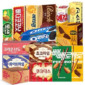 [냠냠상회] 빈츠 하임 예감 빼빼로등 14종 구성 과자세트, 1세트