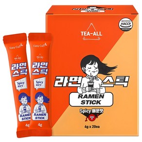 라면스틱 매운맛 4g x 20포