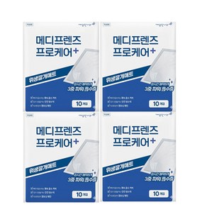 깨끗한나라 The 편안한 봄날 위생 깔개매트, 4개