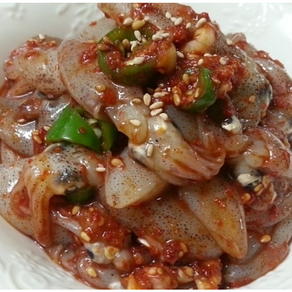 국산 생꼴뚜기무침(생호래기무침) 250g 젓갈반찬 밑반찬 [원산지:국산], 500g, 1개