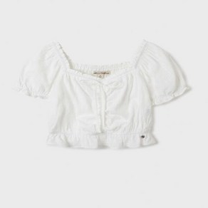 후아유 여성 셔링 반팔 블라우스/ Dobby Shiring Blouse_A WHYAF2541F 322587