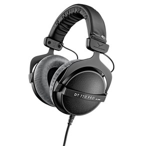 베이어다이나믹 DT770 프로 80OHM 헤드폰, 블랙, 1개