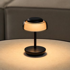 브렐로 미니 LED 무드등 침실 인테리어 탁상 수면등, 블랙