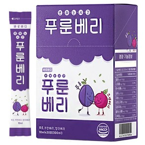 바로바디 푸룬베리 주스, 10ml, 10g, 30개