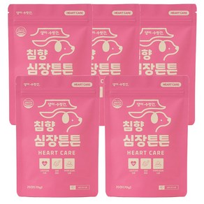 강아지 심장영양제 기관지 심장 면역력 Q10 댕이수랏간 침향 심장튼튼, 70정, 심장/간, 5개