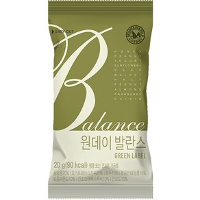 [산과들에] 원데이발란스그린 / 하루 한줌 견과 견과류, 20g, 100개