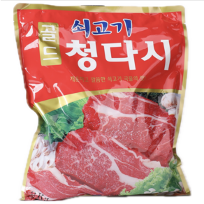 한정성 업소용 대용량 가성비 조미료 청다시 골드, 2kg, 1개