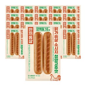 한끼통살 닭가슴살 소시지 더블 청양고추맛, 100g, 20개