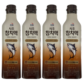 사조 참치액, 500g, 4개