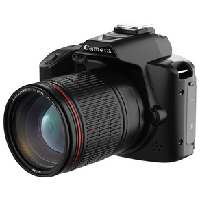 BiiYou 6400W 픽셀 하이엔드 카메라 4K 비디오 와이파이 전송 3인치 고화질 디카+64G 메모리카드 한국어 설명서, 블랙, 카메라 본체