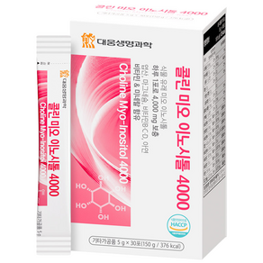 대웅생명과학 콜린 미오 이노시톨 4000 30포, 150g, 1개