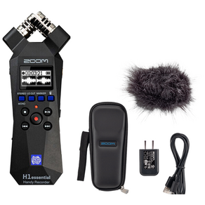 ZOOM H1essential 줌 32비트 플로트 핸디 레코더 녹음기+ APH-1e 전용 액세서리 팩 [국내 정식 판매처]