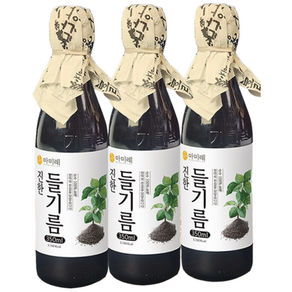 마미레 전통압착 들기름, 350ml, 3개