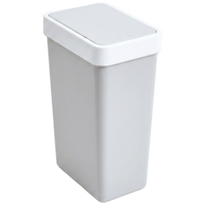 프라템 플랫 원터치 사각 휴지통, 그레이, 5L, 1개