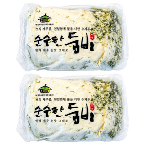 순수한둠비 오직 제주콩으로만든 수제 매생이 주먹두부, 320g, 2개