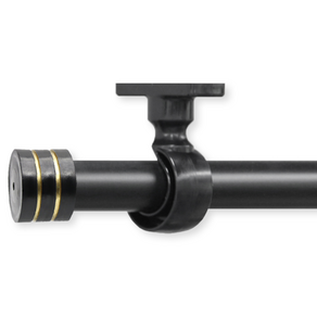 한국레일갤럭시 라인 갤럭시2 25mm 커튼봉, 블랙