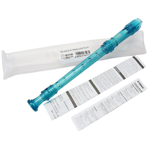 야마하 리코더 YRS-23G 저먼식 소프라노 컬러 투명 바로크식 초등학생 취미용, 블루, 1개