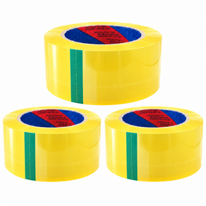 투명 박스테이프 OPP 포장 택배 테이프 48mm x 100m, 3개
