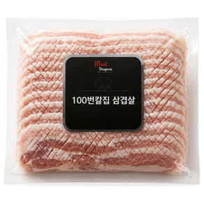 미트디자이너스(1+1+1) 500g*3팩, (1+1+1+1) 500g*4팩 삼겹살을 앞다리살 가격에! 100번의 칼집삼겹살 대용량 가성비 1인가구 자취생들을 위한 소포장 무료배송, 3개