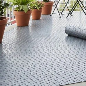 홈앤힐링 단단한 바닥 고무매트 미끄럼방지 고무장판 대용량, 1개, 그레이 120x150cm