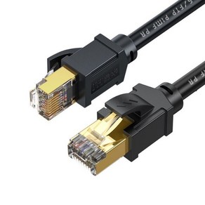 JH-LINK CAT8 40Gbps 초고속 네트워크 케이블 신규 및 기존 모델이 무작위로 출고됩니다., 검정색, 50m, 1개