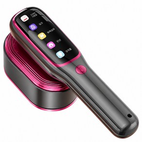 Richmagic 핸디형 다용도 다리미 디지털 LED 5가지 모델 드라이겸 스팀식 다리미, 로즈레드, 1개