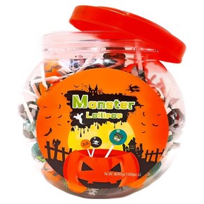대용량 할로윈 몬스터 롤리팝 캔디 100p