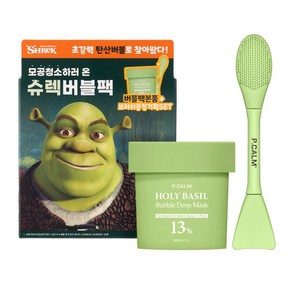 피캄 홀리바질 슈렉 버블 화잘먹 마스크 브러쉬 기획 2종 세트, 1개, 1개입