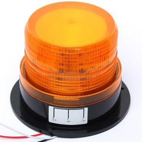 12V 24V LED경광등 옐로우 자석 경고등 농기계 중기, 1개