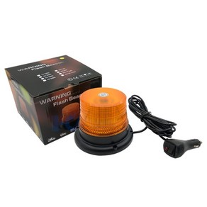 굴삭기 경광등 지게차 경보등 중장비 자석식 LED비상등 3M 시가잭 7가지 점멸방식 2종, 옐로우, 1개