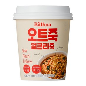 발보아 저당 오트밀 죽 얼큰라죽, 40g 18개