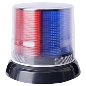 경광등 태양광 무선 충전 LED 경고등 흡착판 자석, 경찰색상, 1개