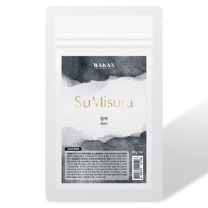 새치염색약 와칸 수미주라 블랙 낱봉 (30g), 내추럴블랙, 1개