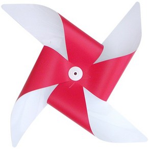 [국내제작] 패트(투톤) 바람개비 43CM 8컬러, 핑크