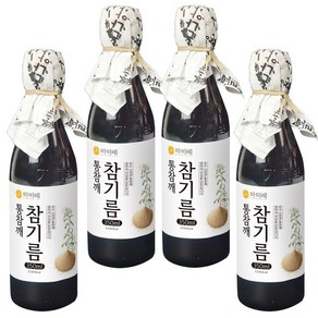 마미레 전통압착 참기름, 350ml, 4개