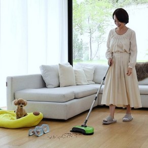 [TV홈쇼핑정품 인포벨]핸디로봇 무선청소기 빗자루 쓰레받기 물걸레 하나로 무소음 무전력 초경랑 만능청소기, 1세트
