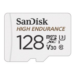 샌디스크 마이크로SD카드 High Endurance 하이엔듀런스 SDSQQNR + SD카드 케이스 패키지, 128GB, 1개