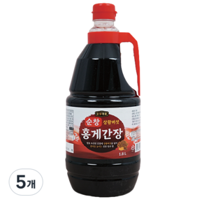 순창 상황버섯 홍게간장, 1.8L, 5개