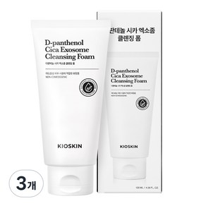 피지 92%개선 여드름 클렌징폼 모공세정 시카엑소좀 진정보습 청소년여드름 약알칼리 저자극 블랙헤드 피지제거 논코메도제닉, 120ml, 3개