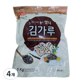 해조명가 맛나 업소용 대용량 김가루, 1kg, 4개