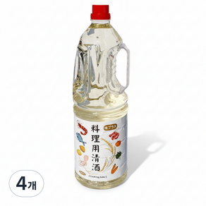 새마원 만능 맛술 요리용청주 1.8L 요리술 요리주, 4개