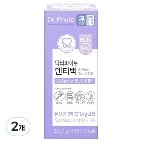 닥터파이토 덴티백+ 구강유산균 BLIS M18 30g