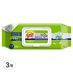 스카치브라이트 올뉴 더블액션 물걸레 청소포 24p