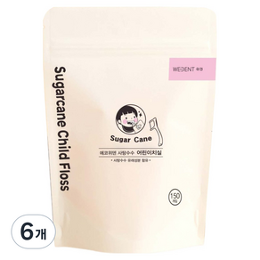 에코위덴 아동용 일회용 사탕수수 치실