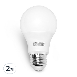 번개표 LED 전구 12W 화이트, 주광색, 2개