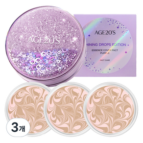 에이지투웨니스 샤이닝 드롭 에디션 뉴오리지널 에센스 커버 팩트 케이스 + 리필 12.5g x 3p