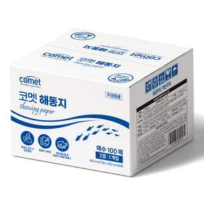 코멧 천연펄프 해동지 키친타월 100매