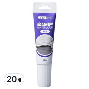ZERONE 백색 짜서 쓰는 튜브형 홈실리콘 70ml Z1-132W