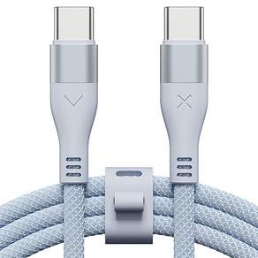 빅쏘 우븐 패브릭 단선방지 USB C to C 타입 PD 60W 고속 충전 아이폰 갤럭시 케이블